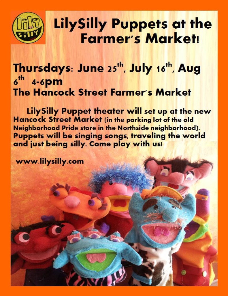 Puppets at the Market Flyer